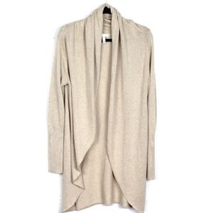 Keith Ribbed Shawl Cacoon Sweater